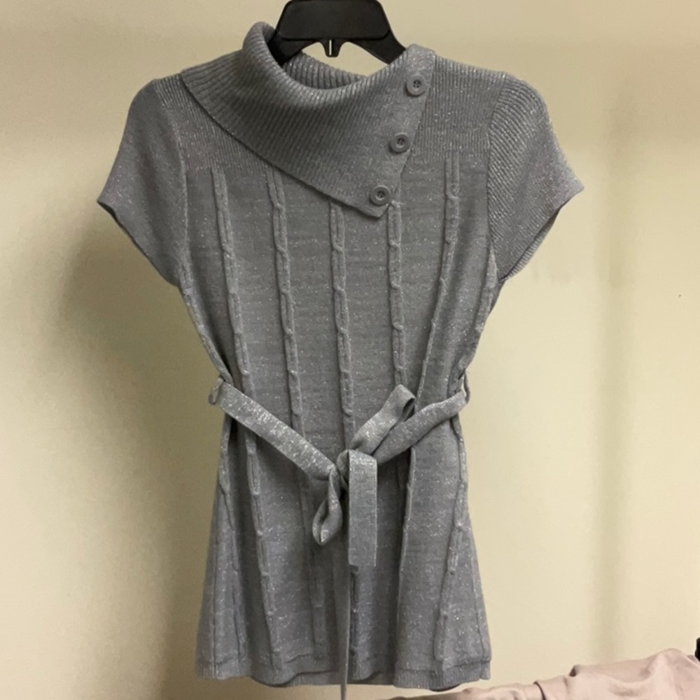 Sweater Project gray sparkly sweater dress ❤️